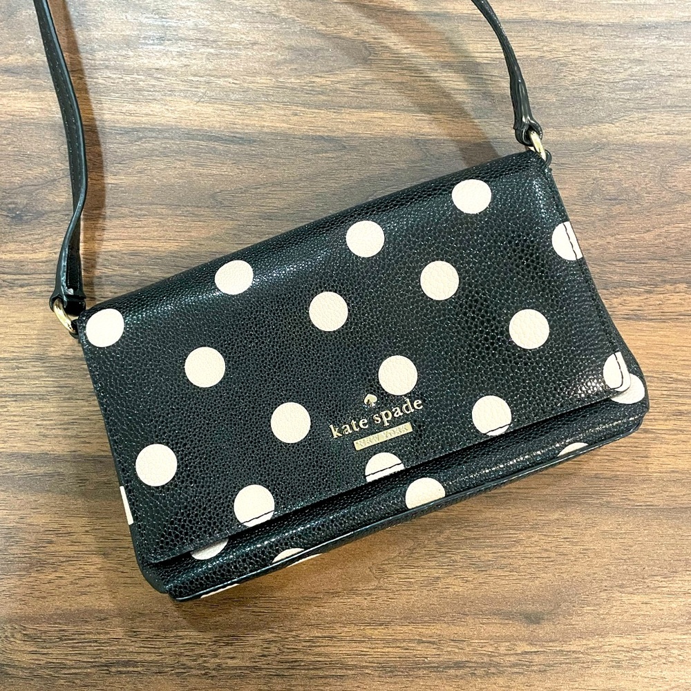 Brand New Small Kate Spade Crossbody Polka Dot Purse